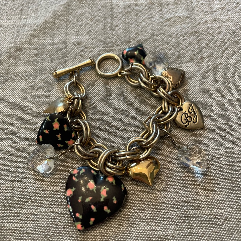 Betsey Johnson Gold and Silver Charm Bracelet - Picture 9 of 10